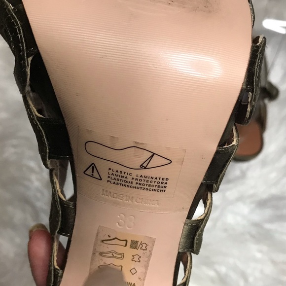 Reiss Eletrra Slingback Hunter Green Heels - Picture 6 of 6